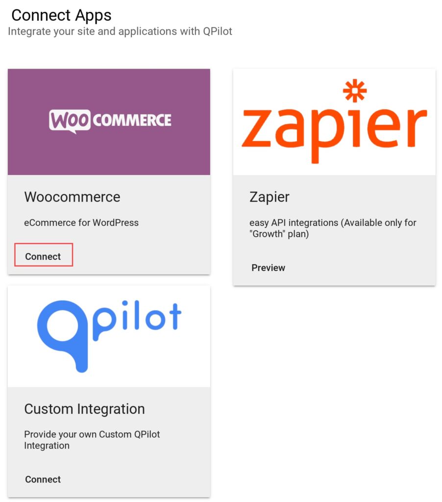 Connecting WooCommerce store with QPilot Merchant account