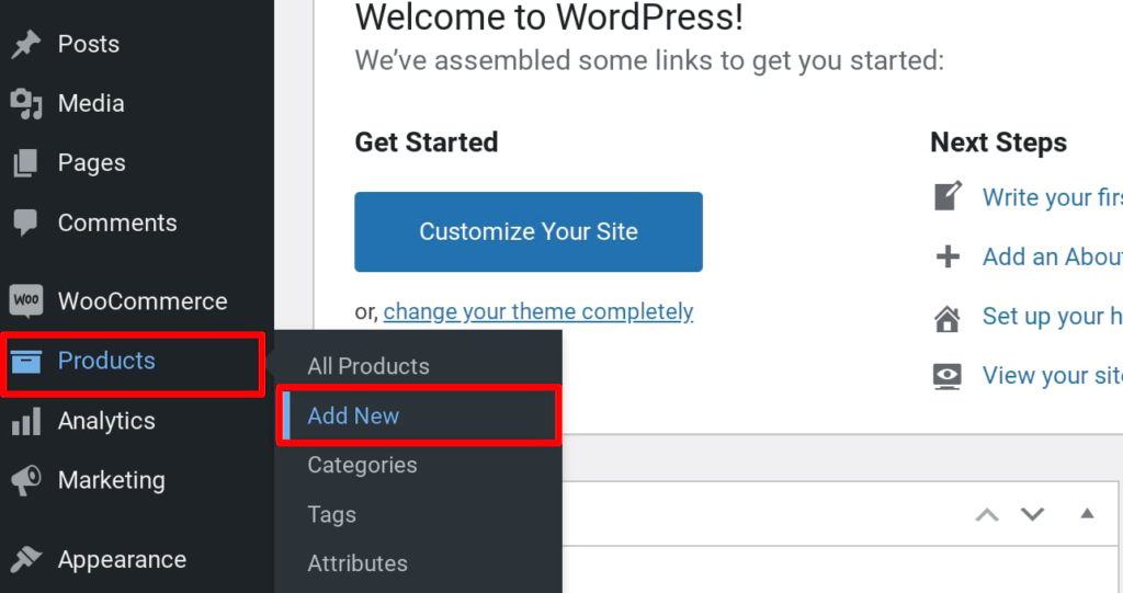 Adding a new variable product to WooCommerce