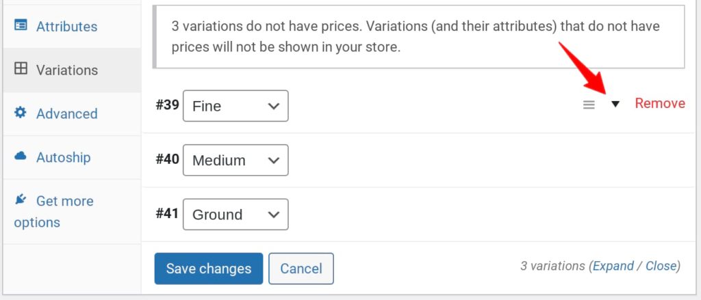 Accessing WooCommerce subscription product variant subscription options