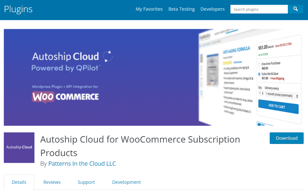 Autoship Cloud WordPress plugin