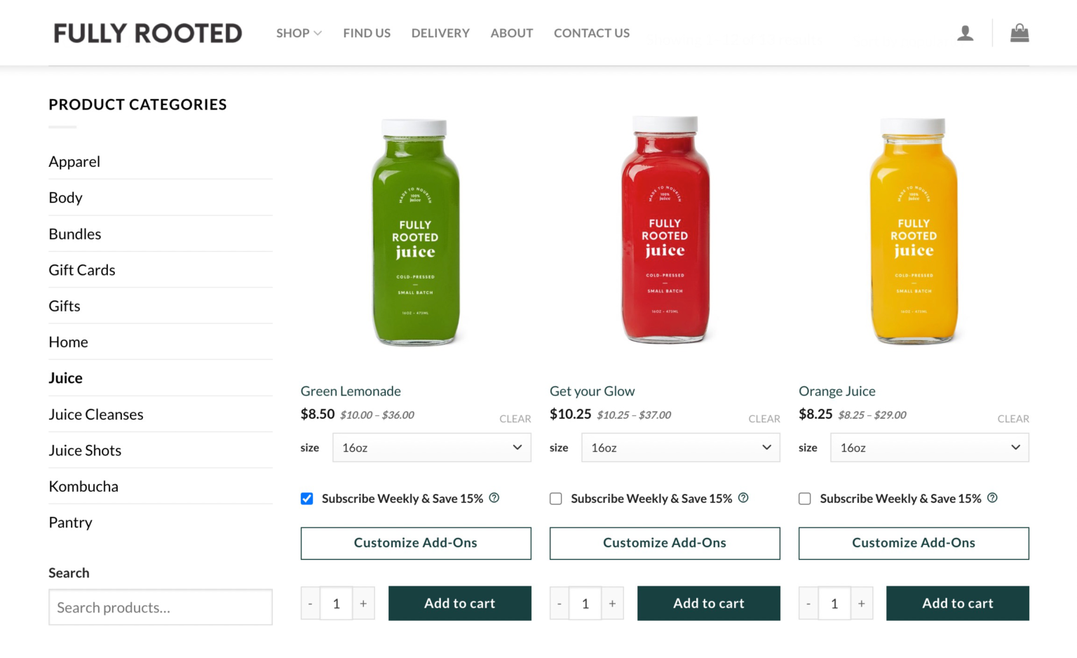 Subscriptions That Won't Wait Fully Rooted's Fresh Juice is Always