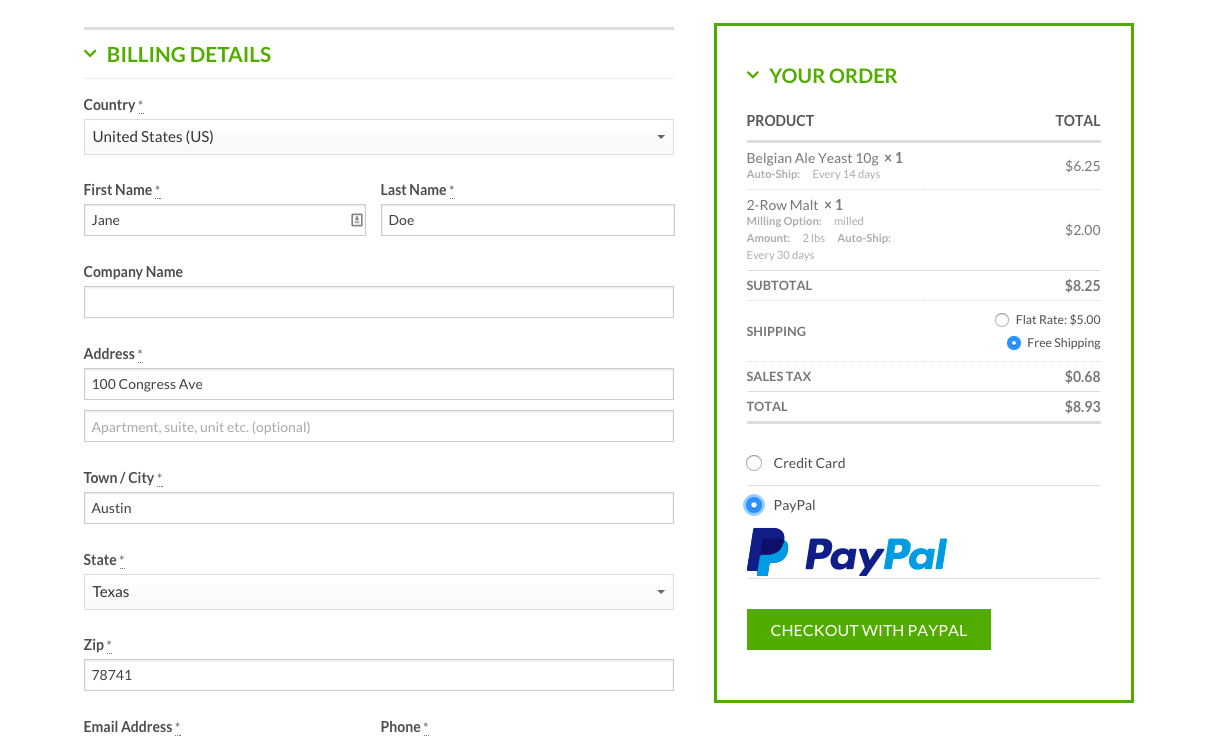 Multiple Payment Options at WooCommerce Checkout
